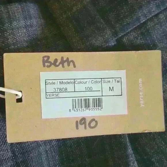 NWT!! Yerse | Checked Pleated  Pants - Picture 5 of 6